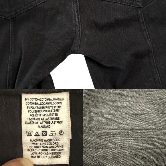 Free People Vintage Stretch Midnight Magic Jeans High Rise Skinny Leg Black 29 - Picture 5 of 16